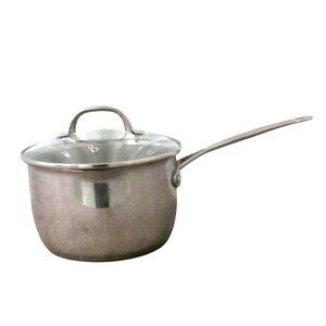 CUISINART 7193  Pour Sauce Pan 3 Qt Stainless Steel Pot With Glass Lid